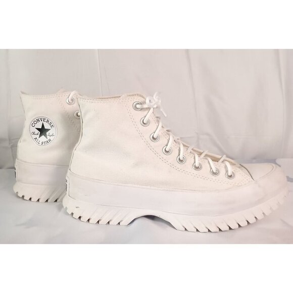 Converse Chuck Taylor All Star Lugged 2.0 High White Women 10.5 Men 8.5 - Picture 6 of 10
